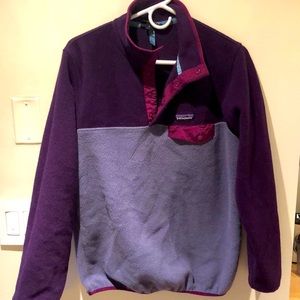 Patagonia synchilla snap purple
